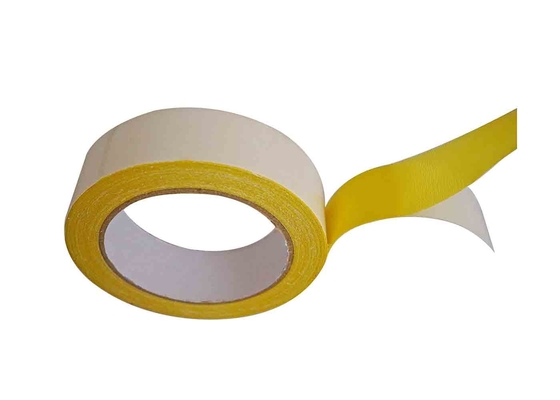 직물 피복 역행을 가진 도매 유일한 노란 접착성 양탄자 테이프