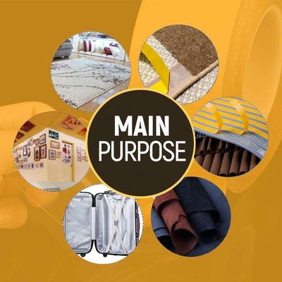 PVC 웨더 스트립 및 바닥재용 220MIC 두께의 고점착 양면 유리 섬유 메쉬 테이프